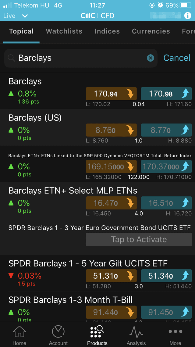 CMC Markets mobile app screenshot 2