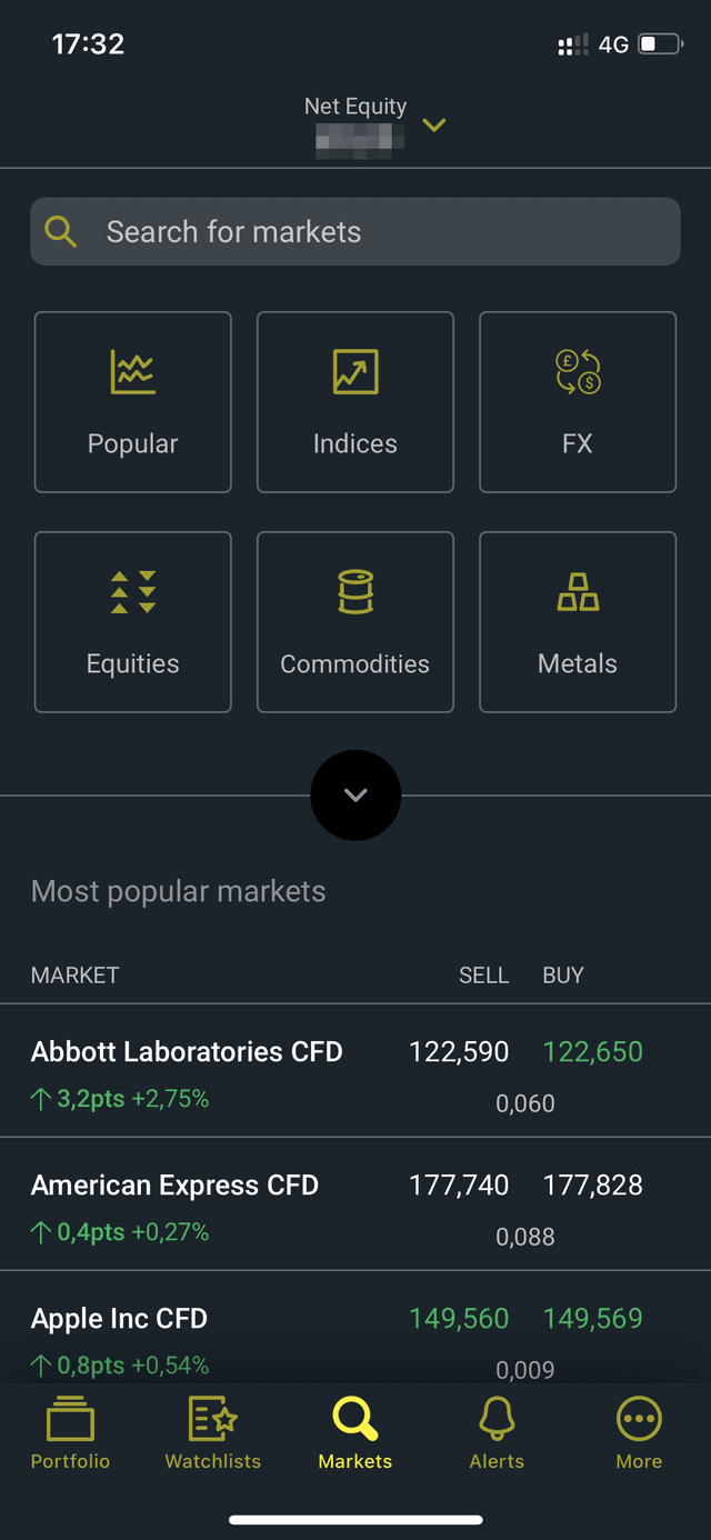 City Index mobile app screenshot 2