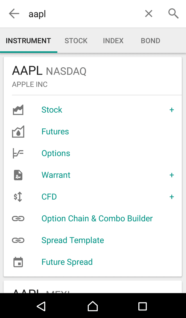 TradeStation mobile app screenshot 2
