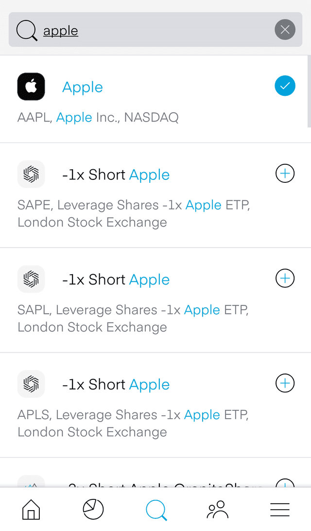 Trading 212 mobile app screenshot 2