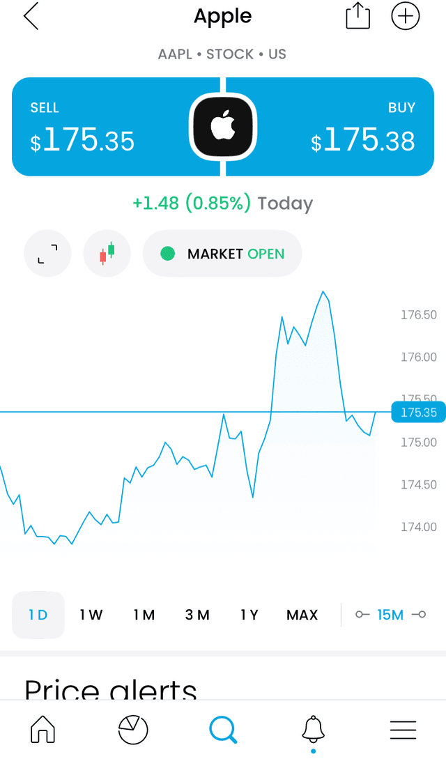 Trading 212 mobile app screenshot 3