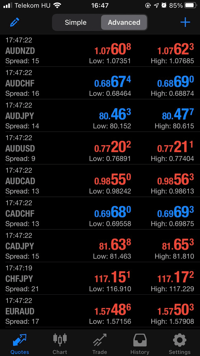 Eightcap mobile app screenshot 1