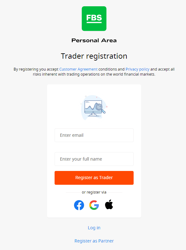 FBS account opening screenshot 1